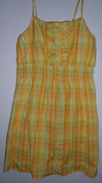 Vestido xadrez Amarelo