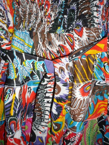 Vestido Indiano Estampado 2 - detalhe