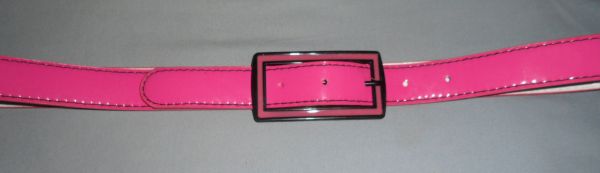 Cinto Rosa com detalhes em preto