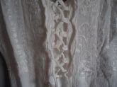 Vestido indiano em crepe branco - DETALHE