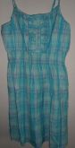 Vestido xadrez azul
