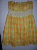 Vestido tomara que caia amarelo