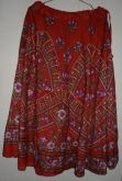 Saia Godê Estampada - vermelho tijolo