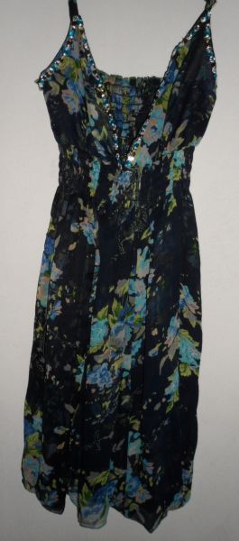 Vestido azul marinho