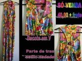 Vestido longo em malha fria