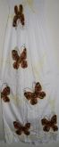 Vestido tomara que caia branco com borboletas