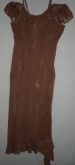 Vestido Indiano em Crepe Marrom