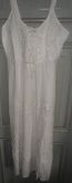 Vestido indiano em crepe branco